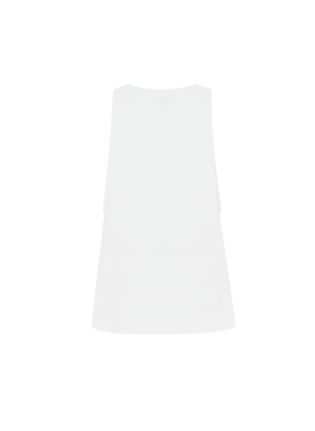 Wycieta bluzka na grubych ramiączkach Fussét TOP w kolorze bieli off-white - obrazek 5